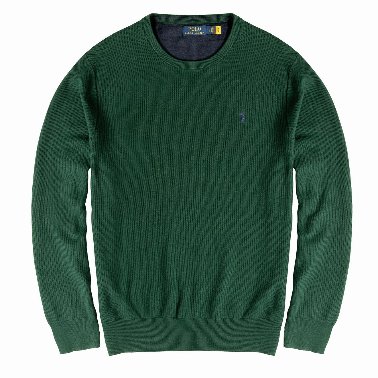 Polo Ralph Lauren Cotton Crewneck Jumper Moss Agate mens sweaters cheap