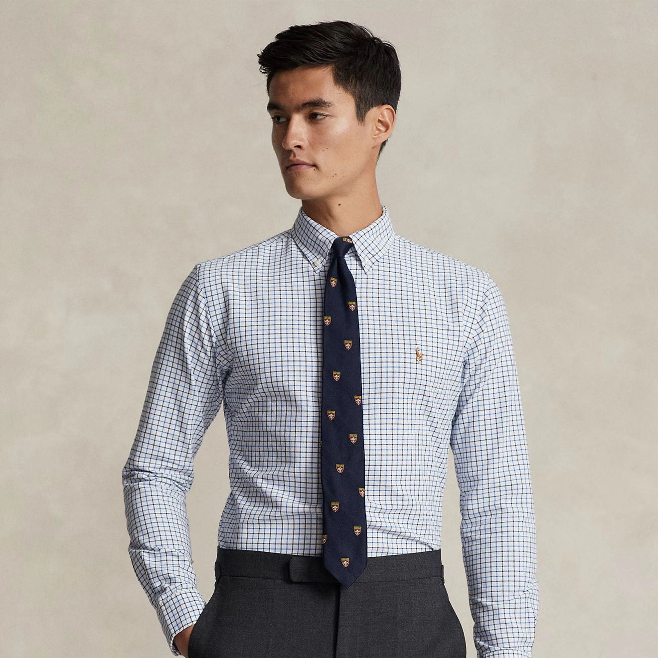 Polo Ralph Lauren Custom Fit Check Shirt White / Blue Multi