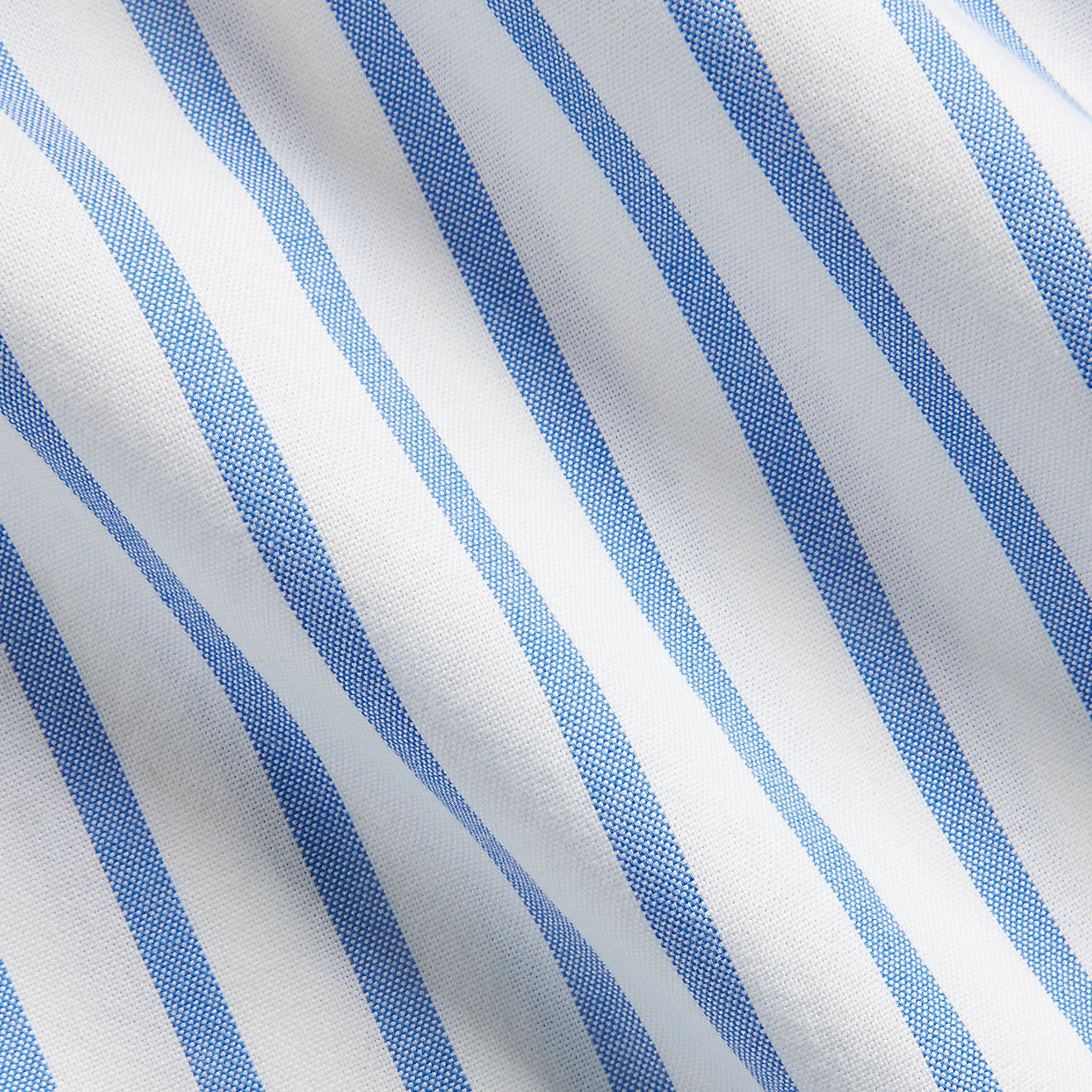 Polo Ralph Lauren Custom Fit Striped Oxford Shirt Blue / White