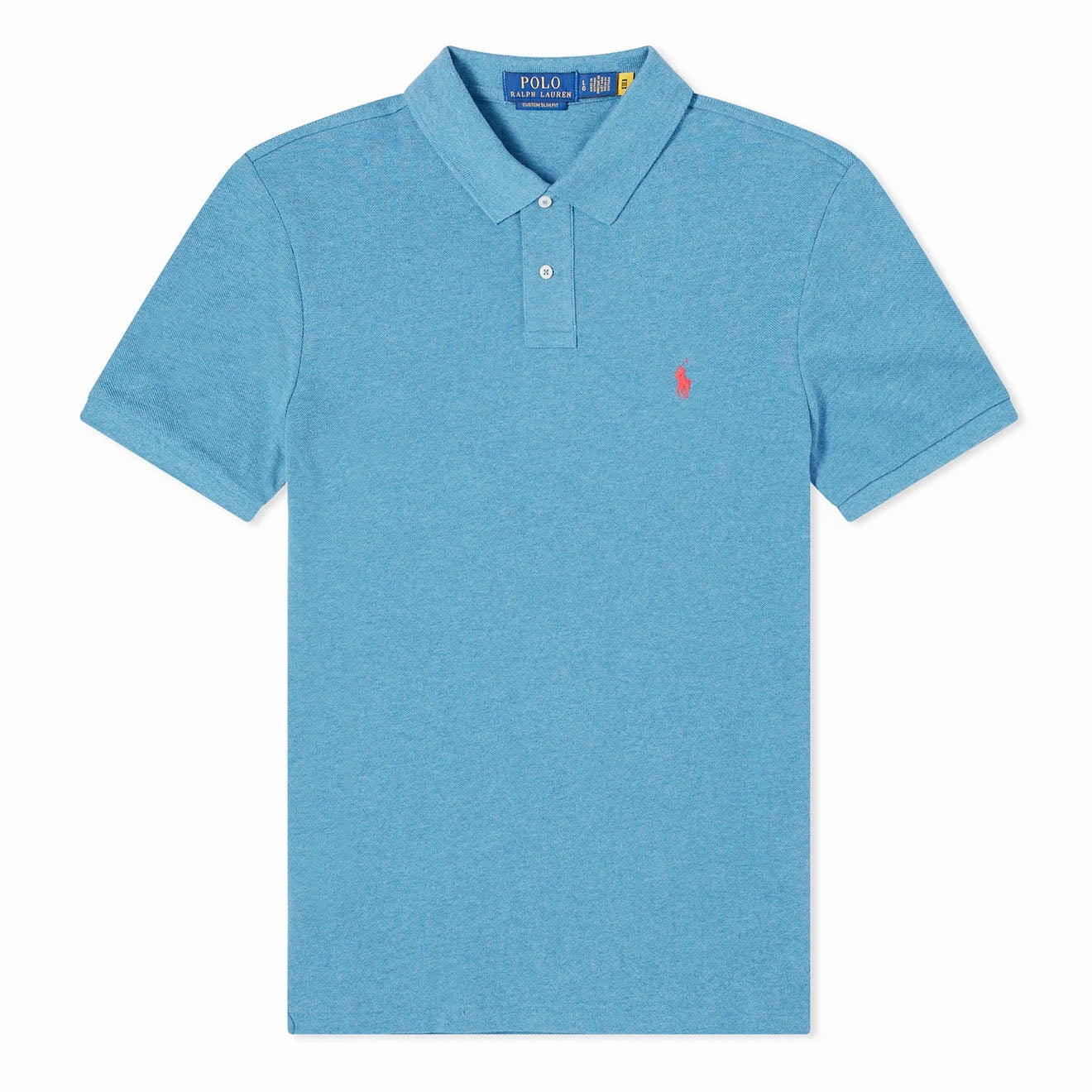 Polo Ralph Lauren Custom Slim Fit Classic Polo Marine Heather mens t-shirts outlet