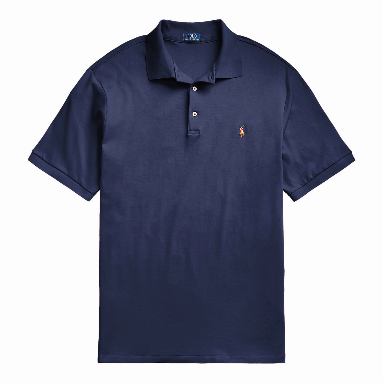 Polo Ralph Lauren Custom Slim Fit Soft Touch Polo Shirt Spring Navy mens t-shirts outlet