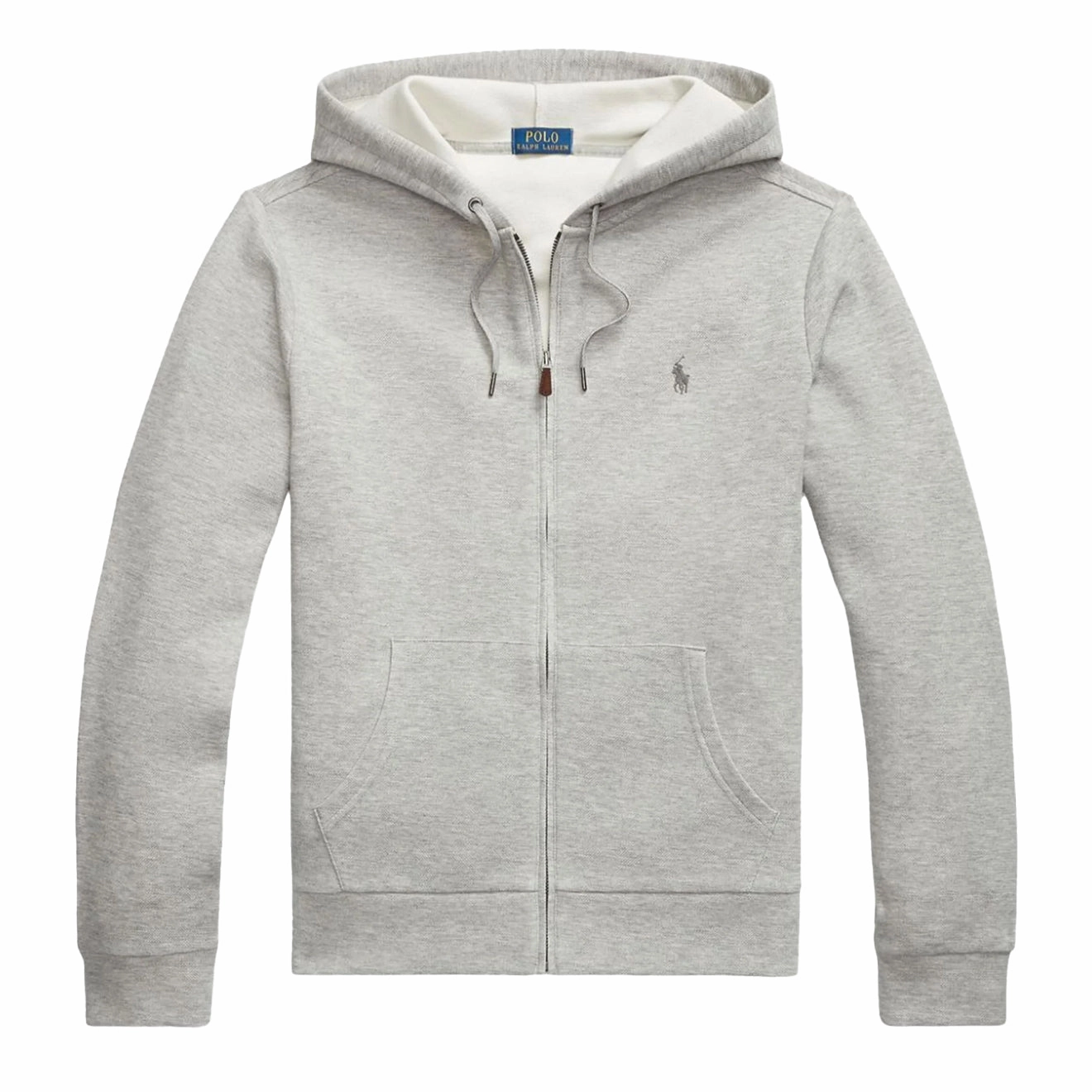 Polo Ralph Lauren Double-Knit Mesh Full-Zip Hoodie Andover Heather mens long sleeves cheap