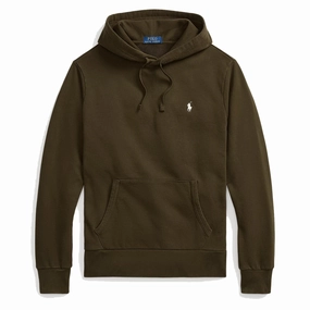 Polo Ralph Lauren Loopback Fleece Hoodie Dark Loden mens long sleeves cheap