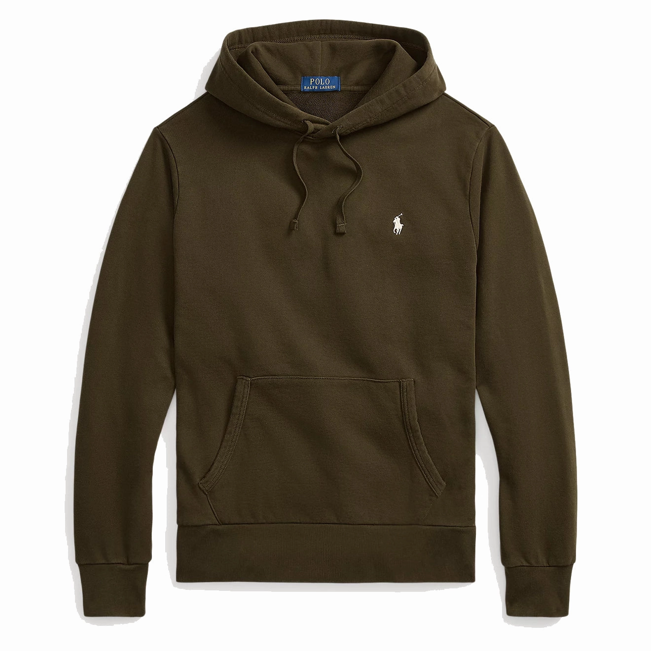 Polo Ralph Lauren Loopback Fleece Hoodie Dark Loden mens long sleeves cheap
