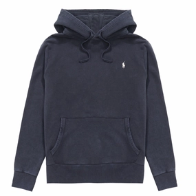 Polo Ralph Lauren Loopback Fleece Hoodie Faded Black Canvas mens long sleeves cheap