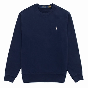 Polo Ralph Lauren Loopback Sweatshirt Cruise Navy mens long sleeves cheap