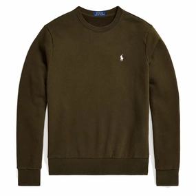 Polo Ralph Lauren Loopback Sweatshirt Dark Loden mens long sleeves cheap