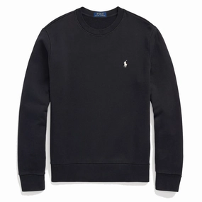 Polo Ralph Lauren Loopback Sweatshirt Polo Black mens long sleeves cheap