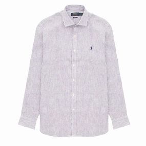 Polo Ralph Lauren Slim Fit Oxford Button Down Shirt Royal White mens tank tops best deals