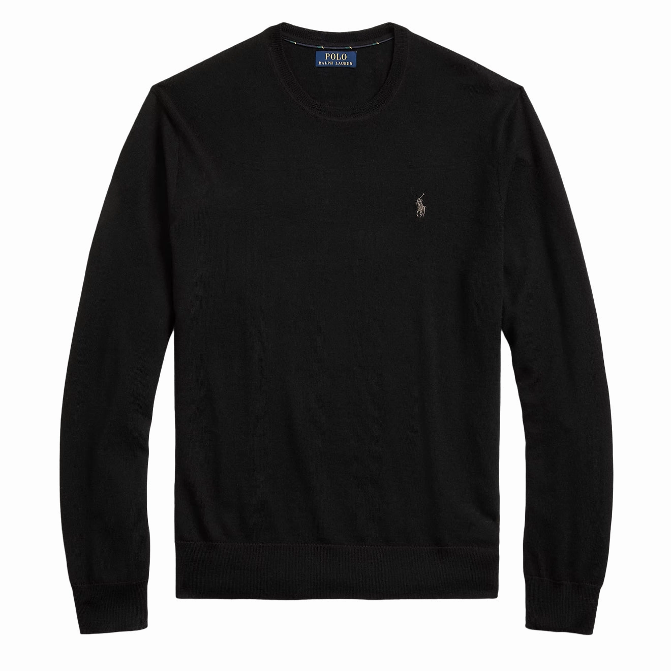 Polo Ralph Lauren Slim Fit Washable Wool Jumper Polo Black mens sweaters cheap