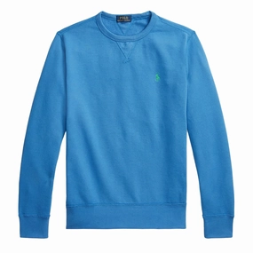 Polo Ralph Lauren The Fleece Sweatshirt Retreat Blue mens long sleeves cheap
