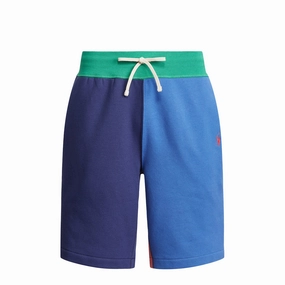 Polo Ralph Lauren The RL Fleece Colour-Blocked Short Light Navy Multi mens shorts outlet store
