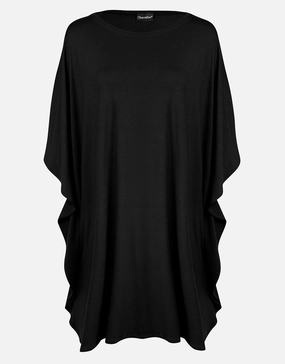 Poncho Tunic - Black Swim Womens - bikinis clearance