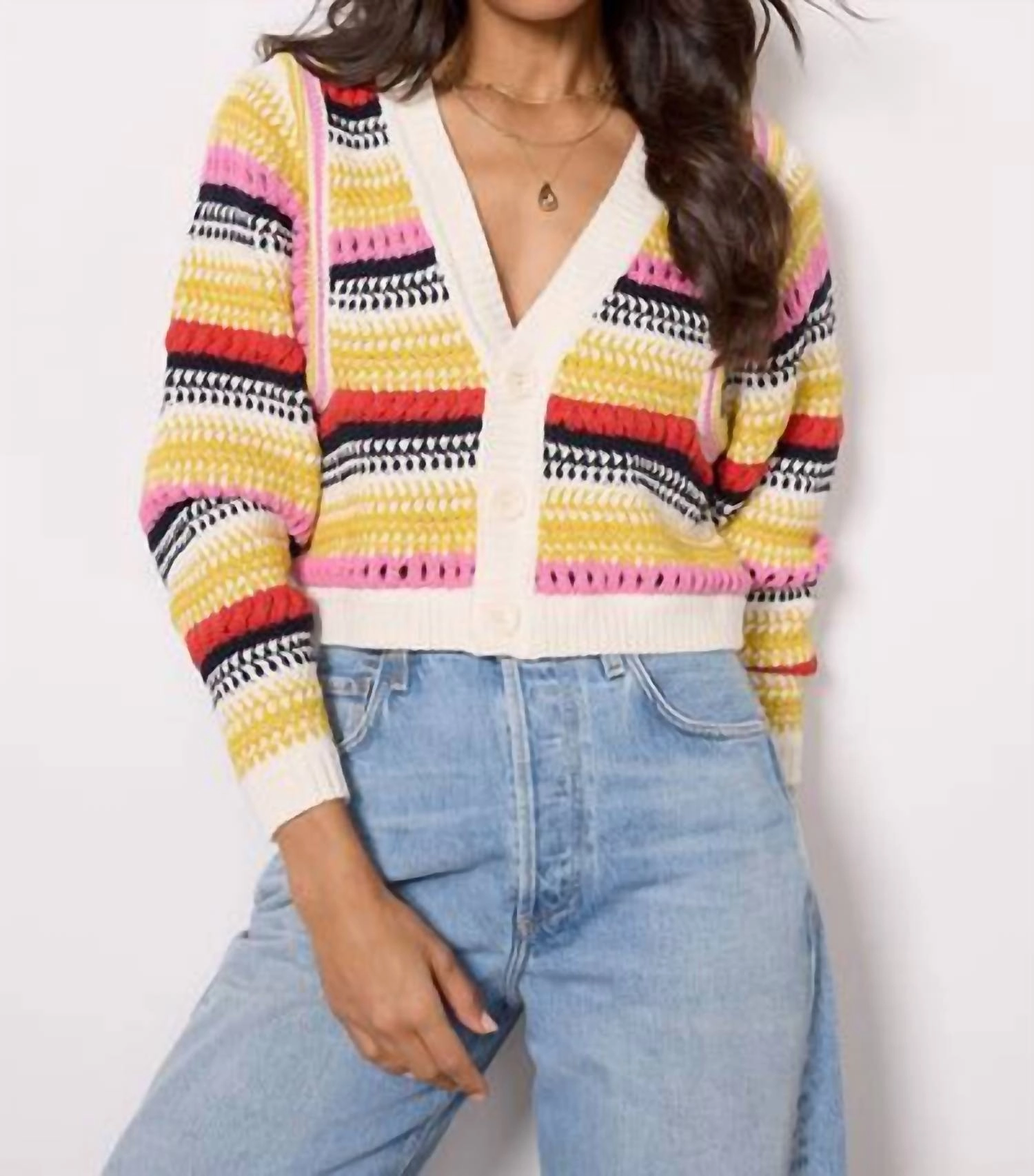 Ponte Cardigan In Multi Tops Womens - lace tops sale