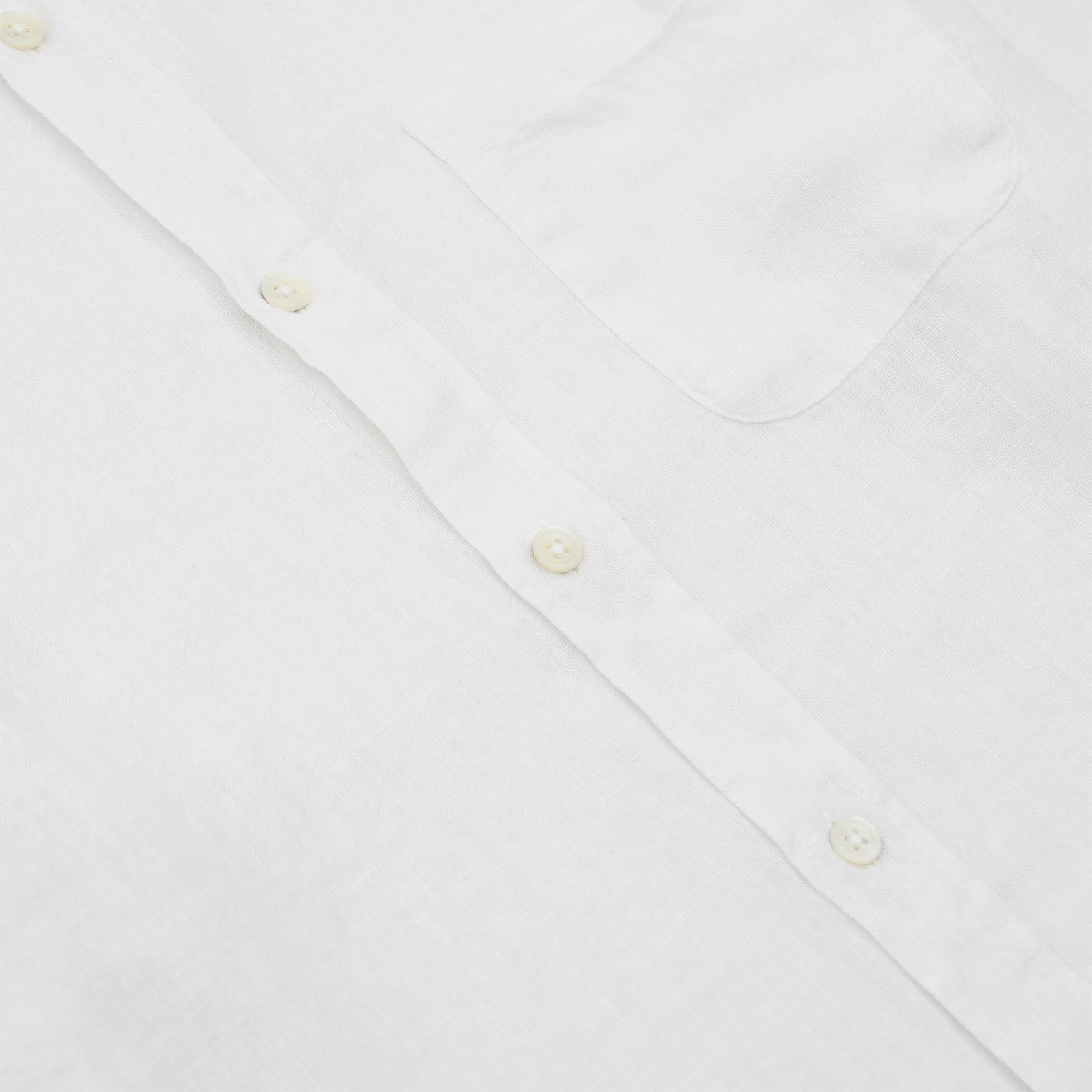 Portuguese Flannel L/S Linen Shirt White
