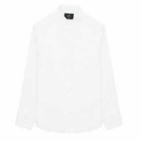 Portuguese Flannel L/S Linen Shirt White mens tank tops best deals