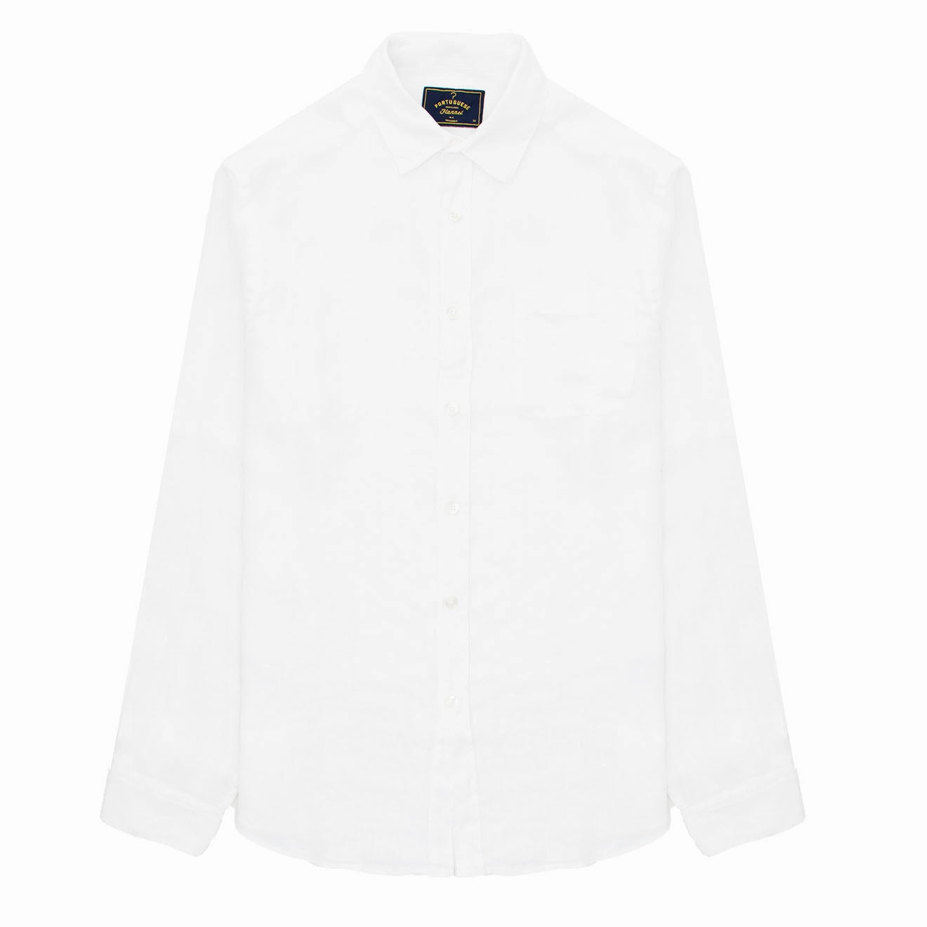 Portuguese Flannel L/S Linen Shirt White mens tank tops best deals