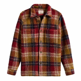 Portuguese Flannel Parker Overshirt Bordeaux mens tank tops best deals