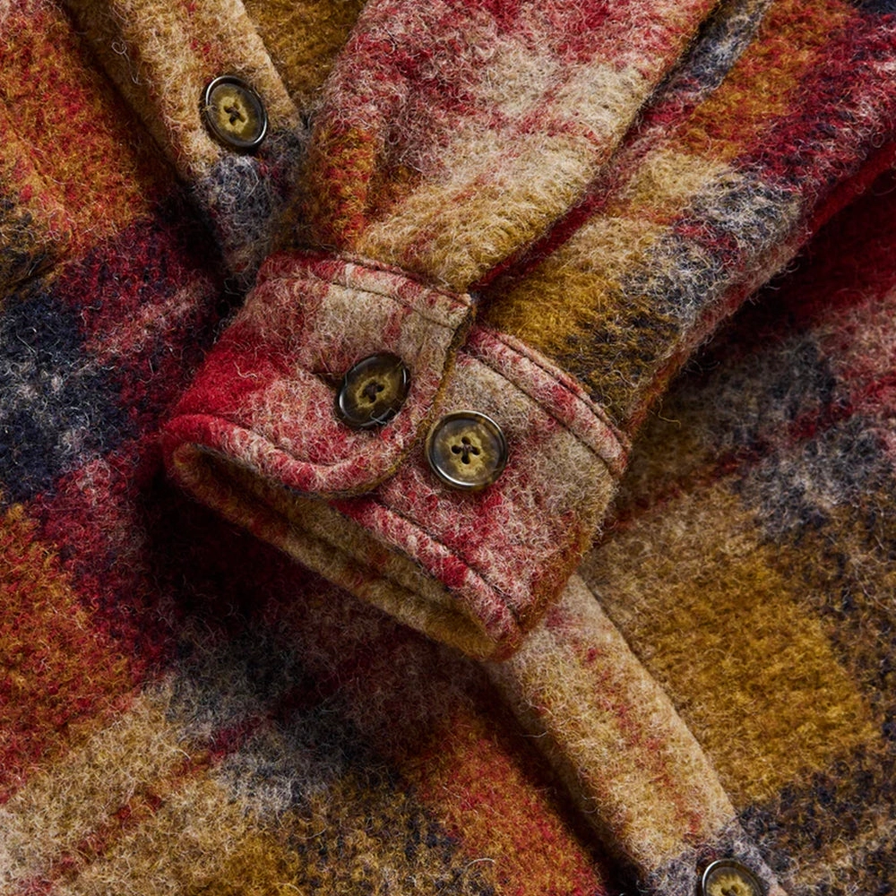 Portuguese Flannel Parker Overshirt Bordeaux