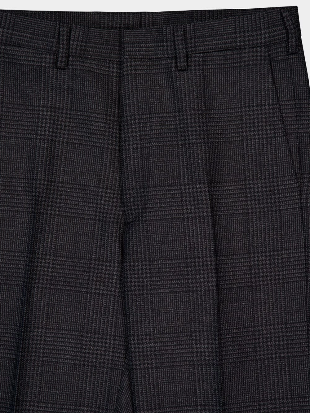 Prince of Wales Check Wool Trousers