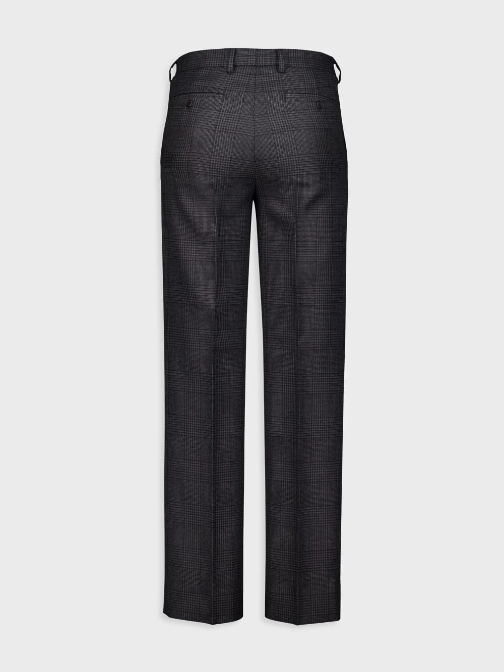 Prince of Wales Check Wool Trousers