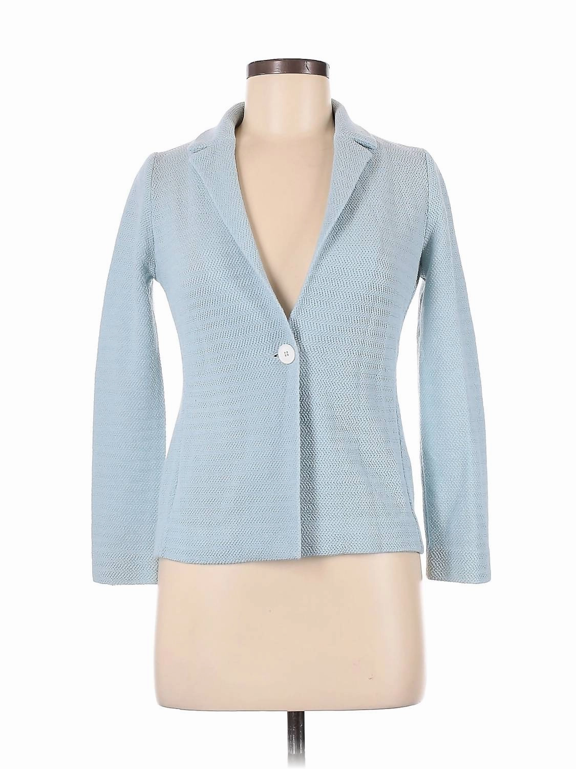 Princess Cardigan In Tranquil Blue Tops Womens - high-neck blouses