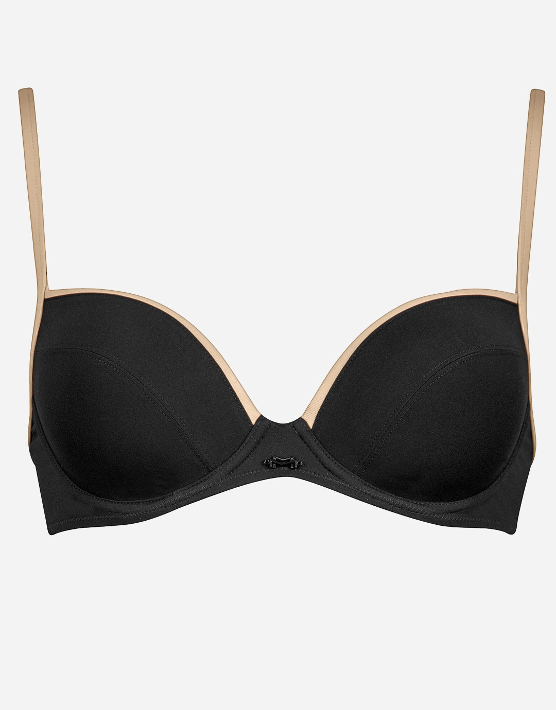 Pura Underwired Bikini Top - Black Camel Swim Womens - swimsuits outlet