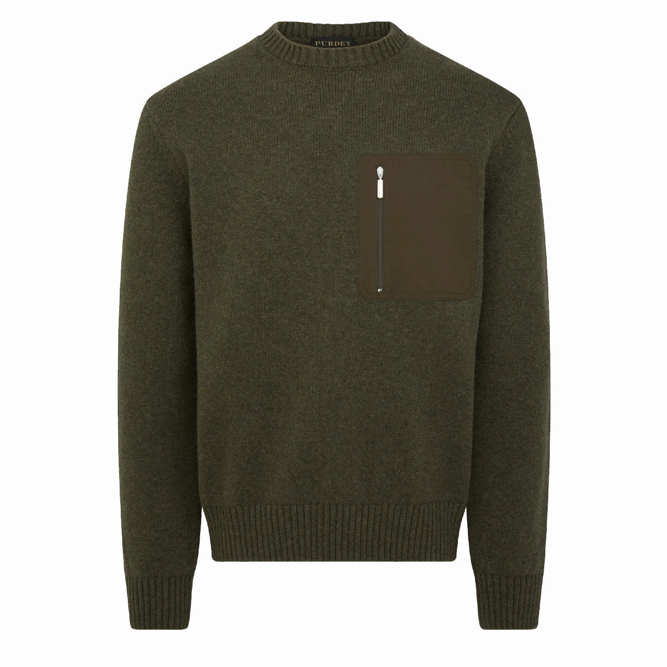 Purdey Sandwick Sweater Loden mens sweaters cheap