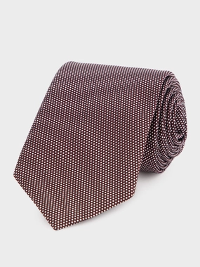 Purple Dot Pattern Silk Tie Suits Mens - men's suits outlet