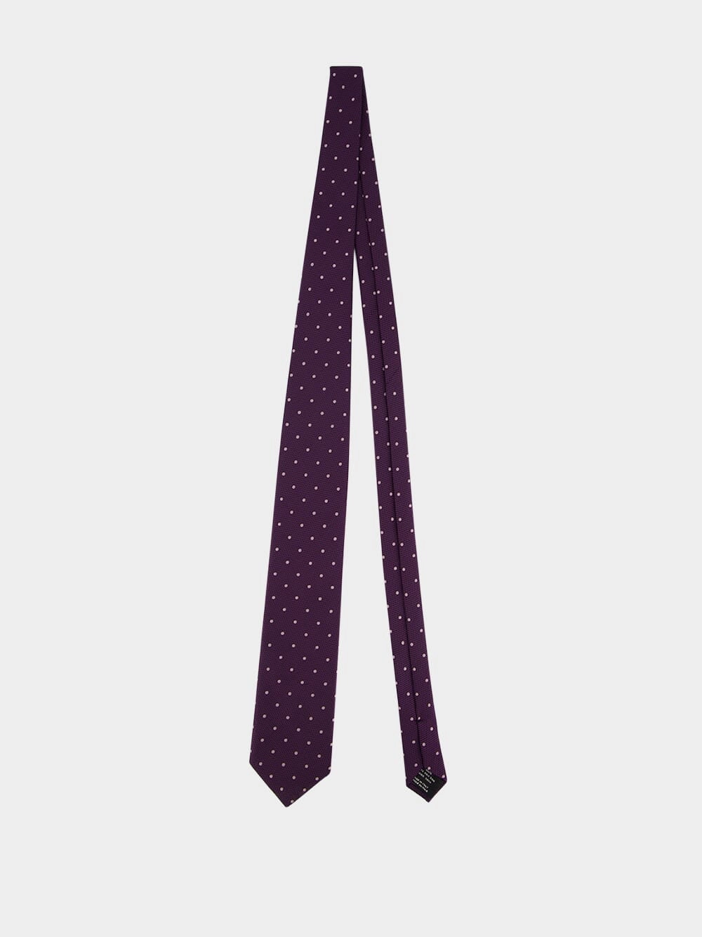 Purple Polka Dot Silk Tie