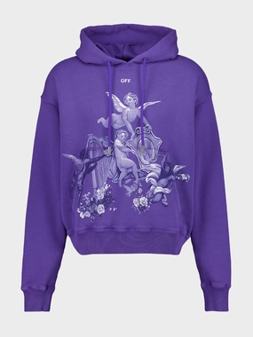 Purple Putti Skate Hooded Sweatshirt Tops Mens - thermal tops