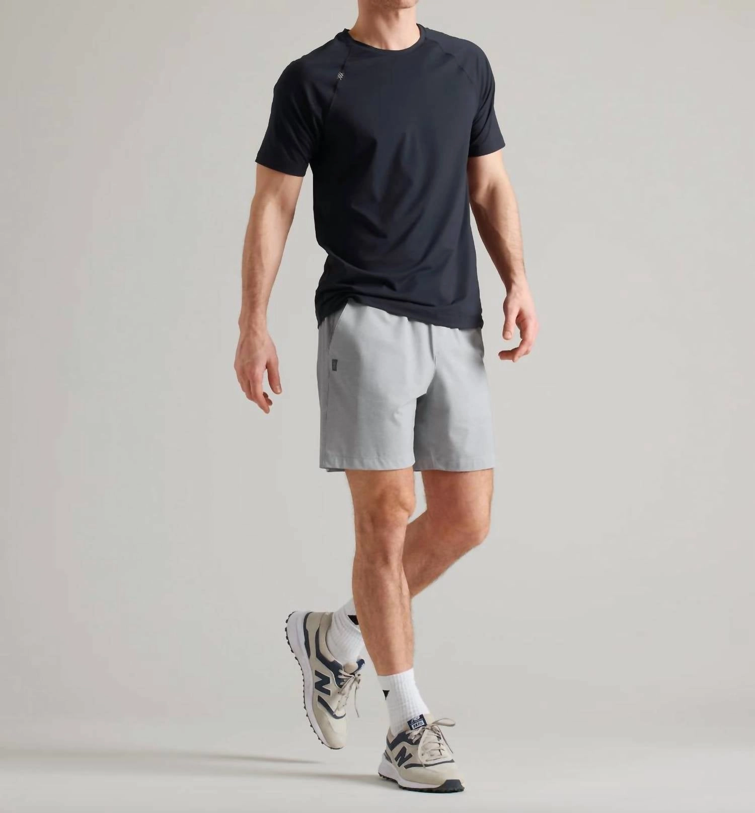 Pursuit Short In Sleet Gray Print