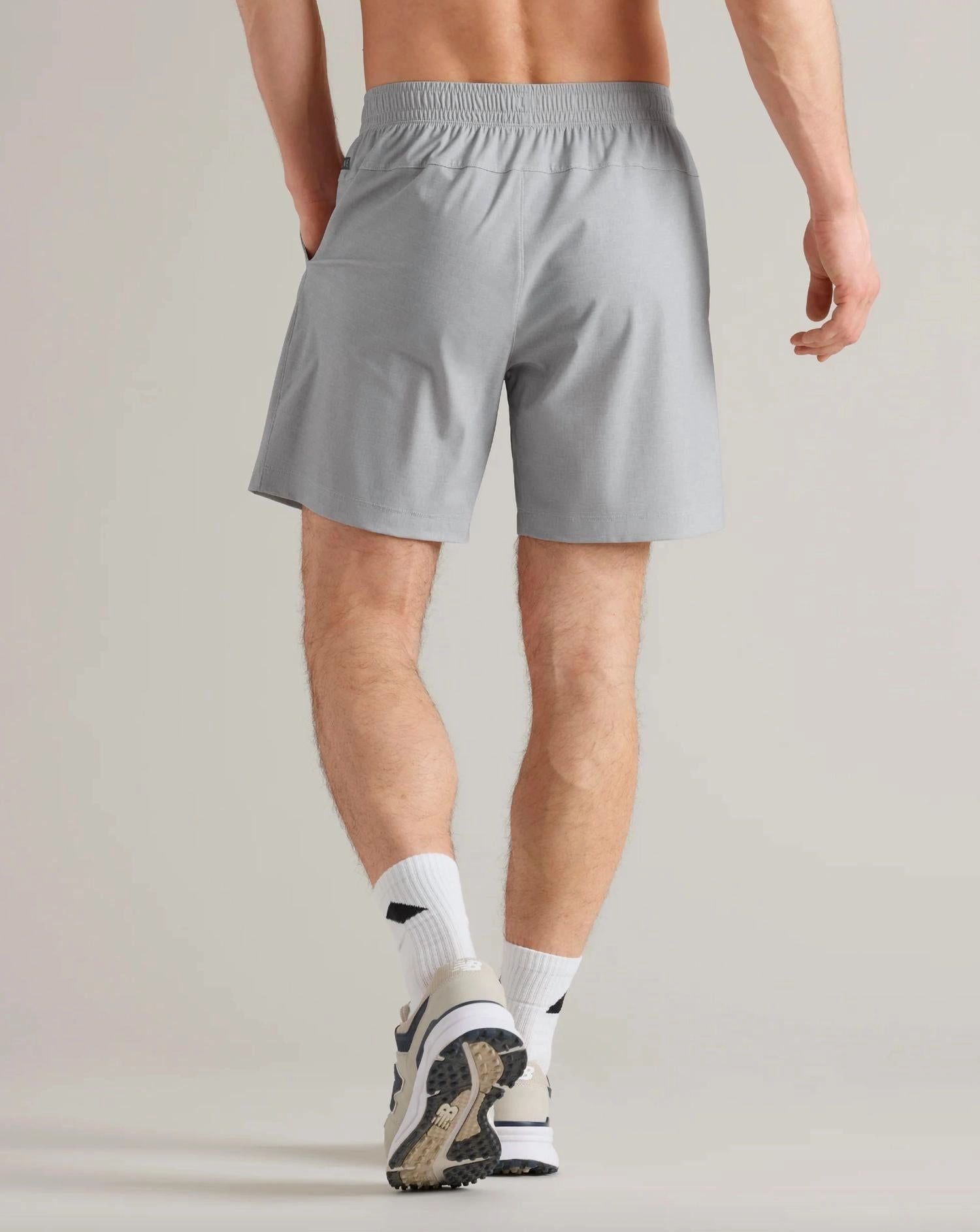 Pursuit Short In Sleet Gray Print