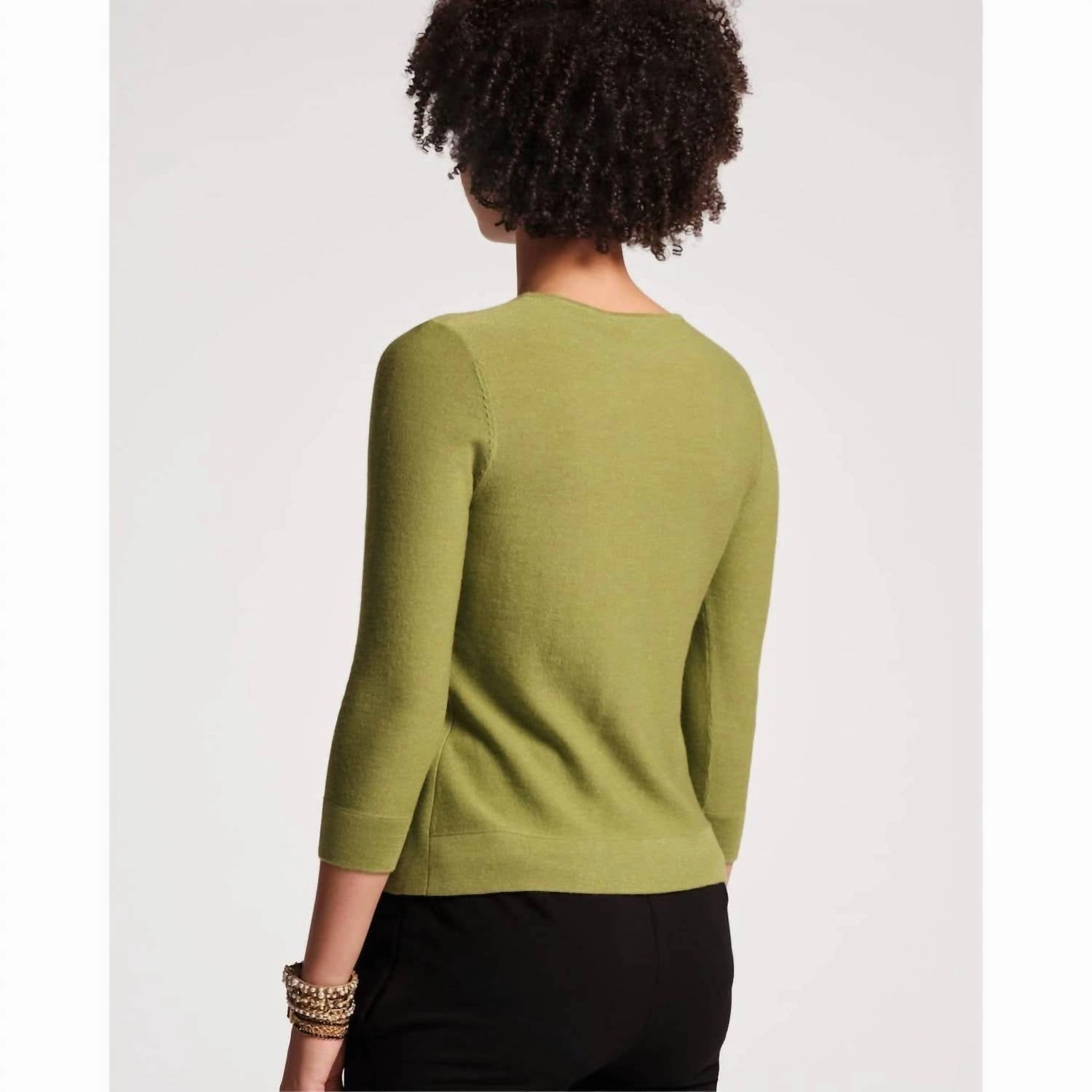 Rachel Knit Top In Celery