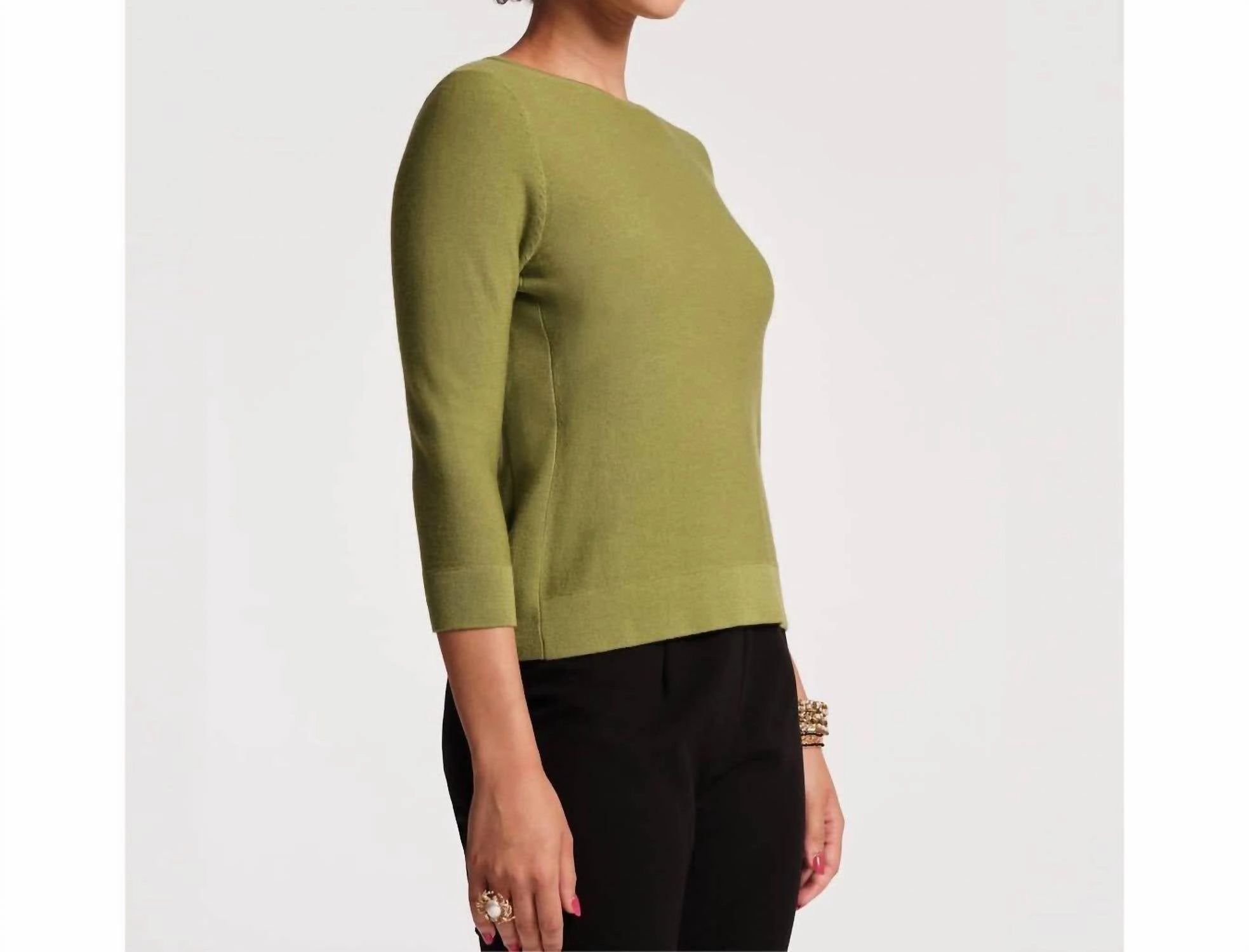 Rachel Knit Top In Celery