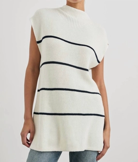 Rails Etta Top In Ivory Navy Stripe Tops Womens - bodysuits clearance