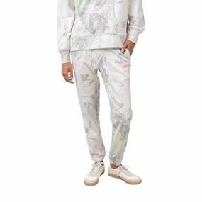 Rails Simo Joggers Sweatpants In Ivory Pastel Marble womens high-waisted pants online