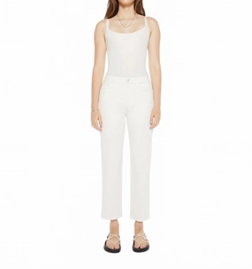 Rambler Zip High Waist Ankle Pant In Cream Puffs womens high-waisted pants online