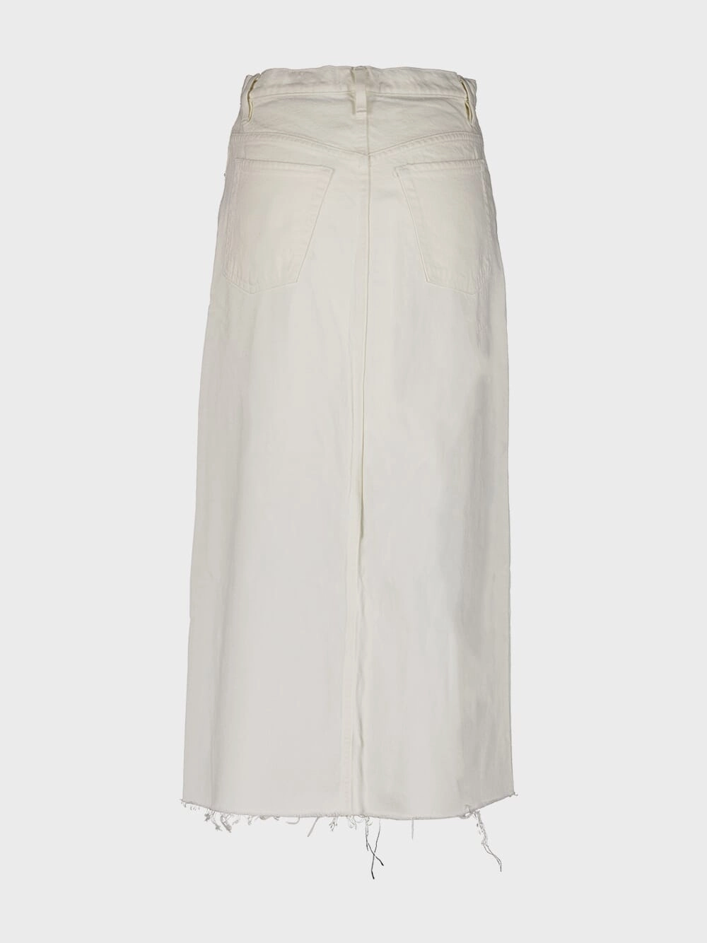 Raw Hem Midaxi Skirt