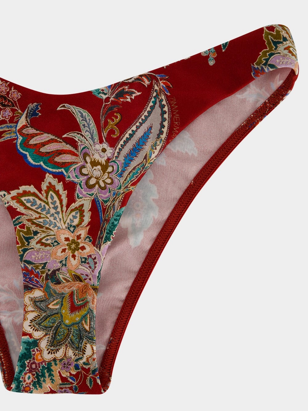 Red Multi Paisley Rhiannon Knot Bikini
