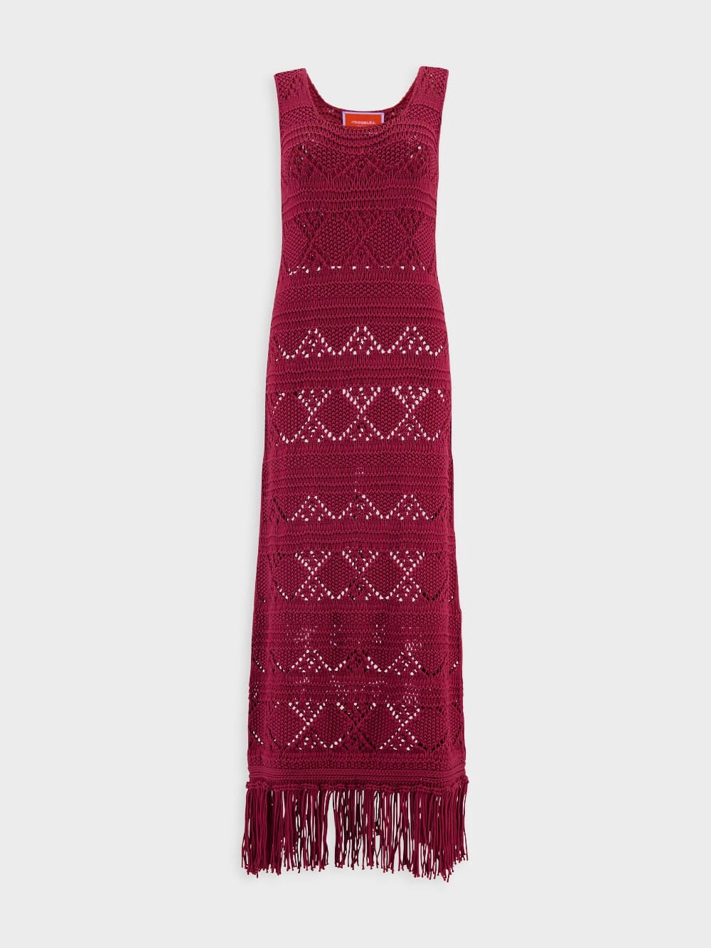 Red Tassel Dress Knitwear Womens - women's knitwear cheap