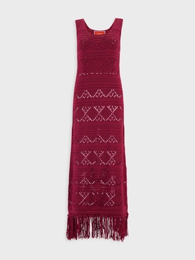 Red Tassel Dress Knitwear Womens - women's knitwear cheap