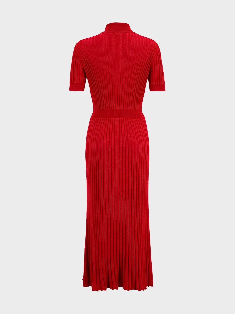 Red Topaz Amor Knit Midi Dress