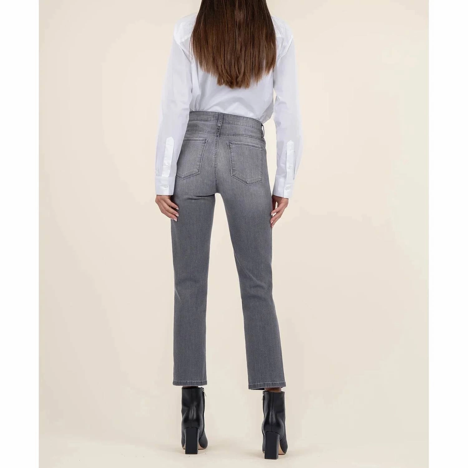 Reese High Rise Ankle Jean In Grey