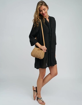 Reeva Shirt - Black Swim Womens - swimwear sale