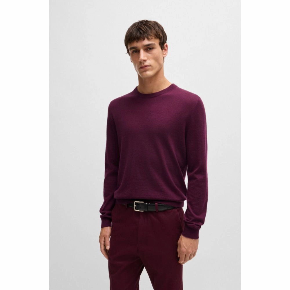 Regular-fit sweater in cotton and cashmere