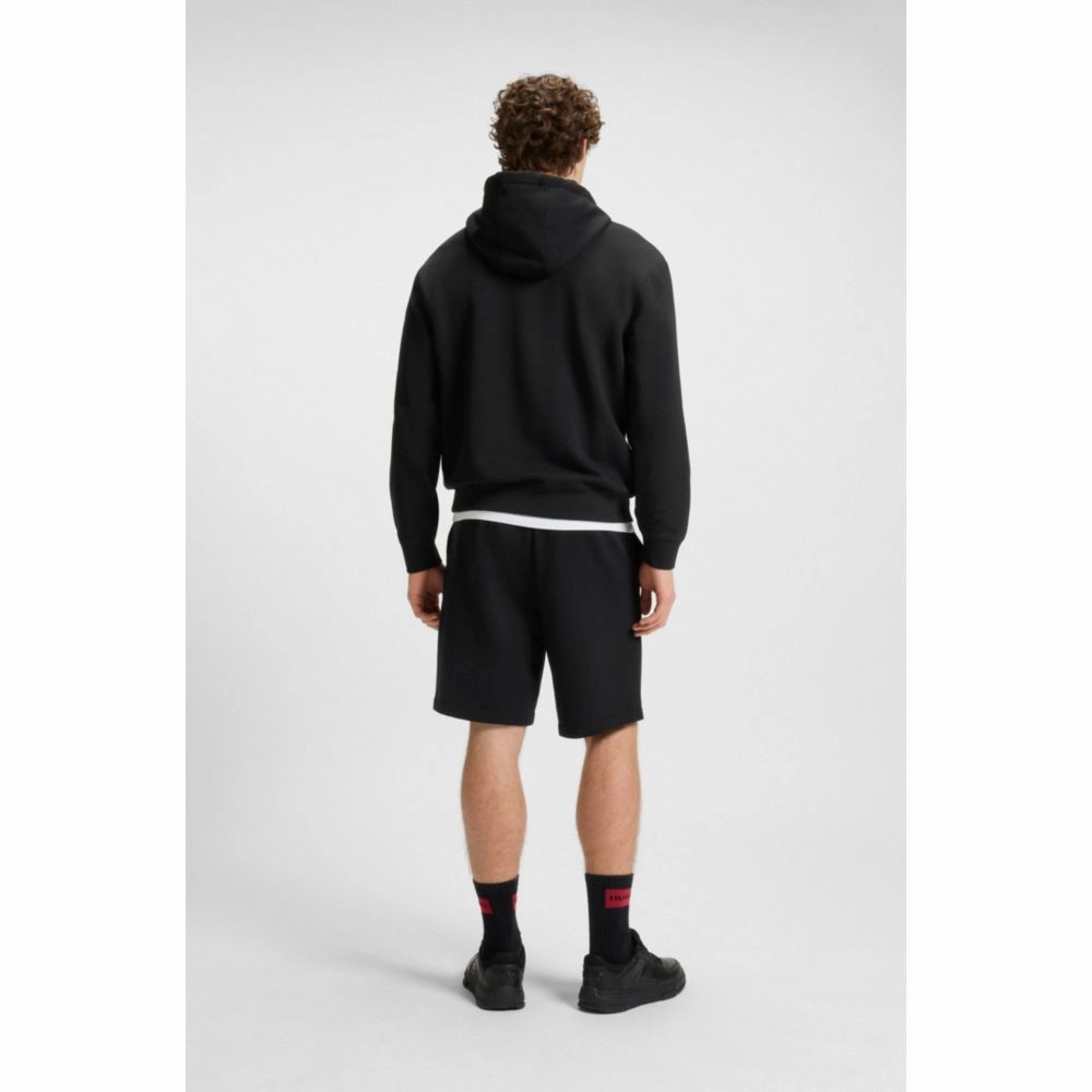 Relaxed-fit shorts in cotton terry with logo print