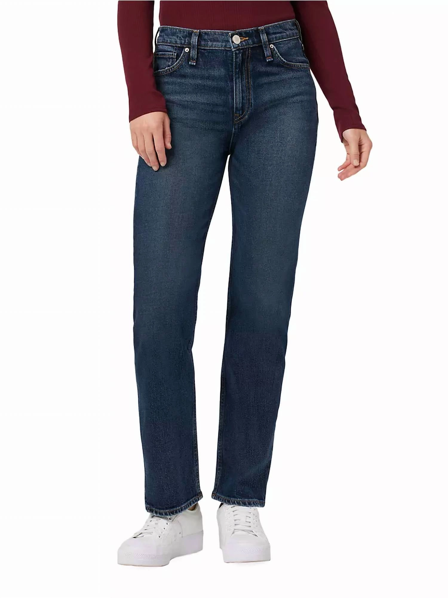 Remi High-Rise Straight Jeans In Terrain bottoms for women sale