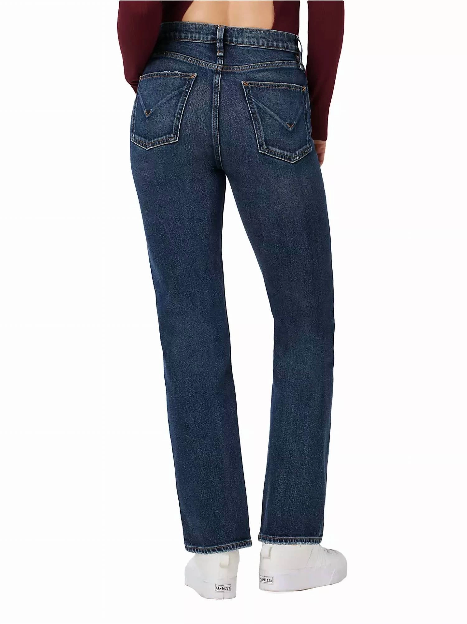 Remi High-Rise Straight Jeans In Terrain