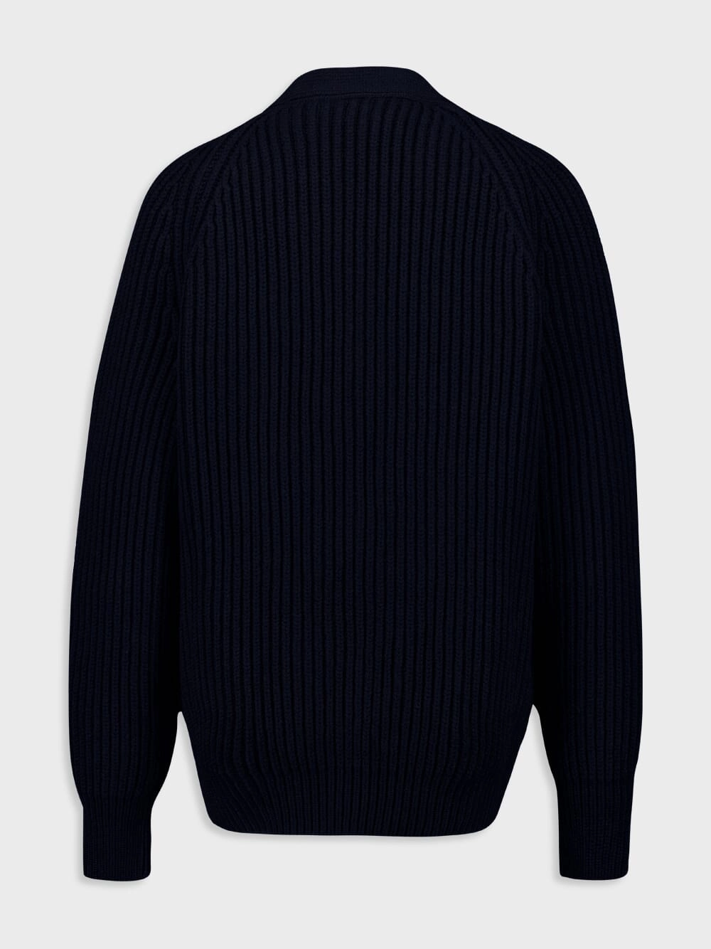 Rib Stitch Wool Cashmere Cardigan